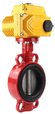 Затвор дисковый поворотный ABRA Ду300 Ру16 BUV-VF866D, межфланцевый, корпус - чугун, диск - нержавеющая сталь, с электроприводом, EPDM в Махачкале