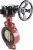 Затвор дисковый поворотный ABRA Ду450 Ру16 BUV-VF843D, межфланцевый, корпус - чугун, диск - бронза, редуктор, NBR в Махачкале