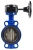 Затвор дисковый поворотный ABRA Ду450 Ру16 BUV-VF826D, межфланцевый, корпус - чугун, диск - чугун, редуктор, EPDM в Махачкале